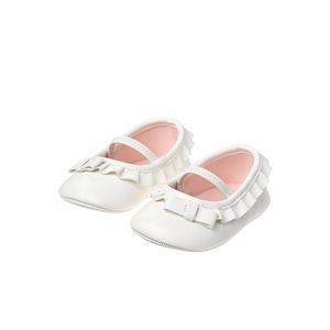 Janie and Jack ruffle crib shoe.